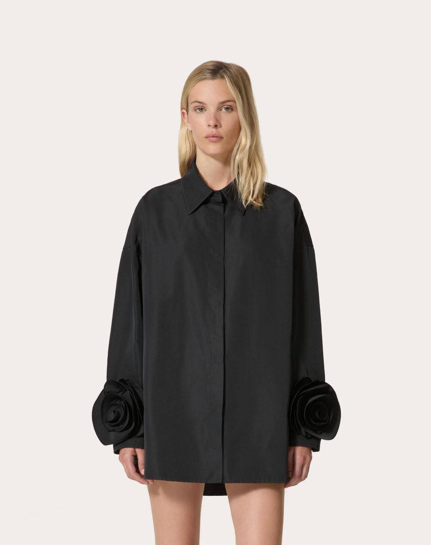 Valentino Handbags Giubbino In Micro Faille per Donna in Nero | Valentino IT Soddisfazione Garantita