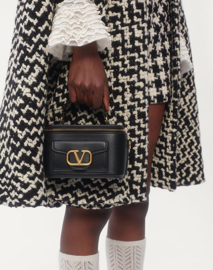 Valentino Handbags Camicia In Georgette per Donna in Nero/avorio | Valentino IT Consegna Veloce