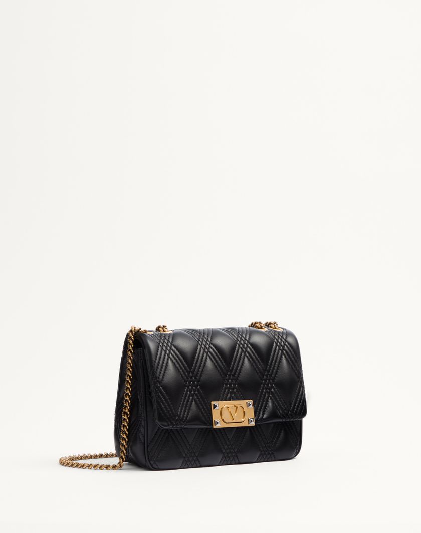 Valentino Handbags Borsa A Spalla Media Valentino Garavani Quiltie 67 In Nappa Trapuntata per Donna in Avorio | Valentino IT Offerta