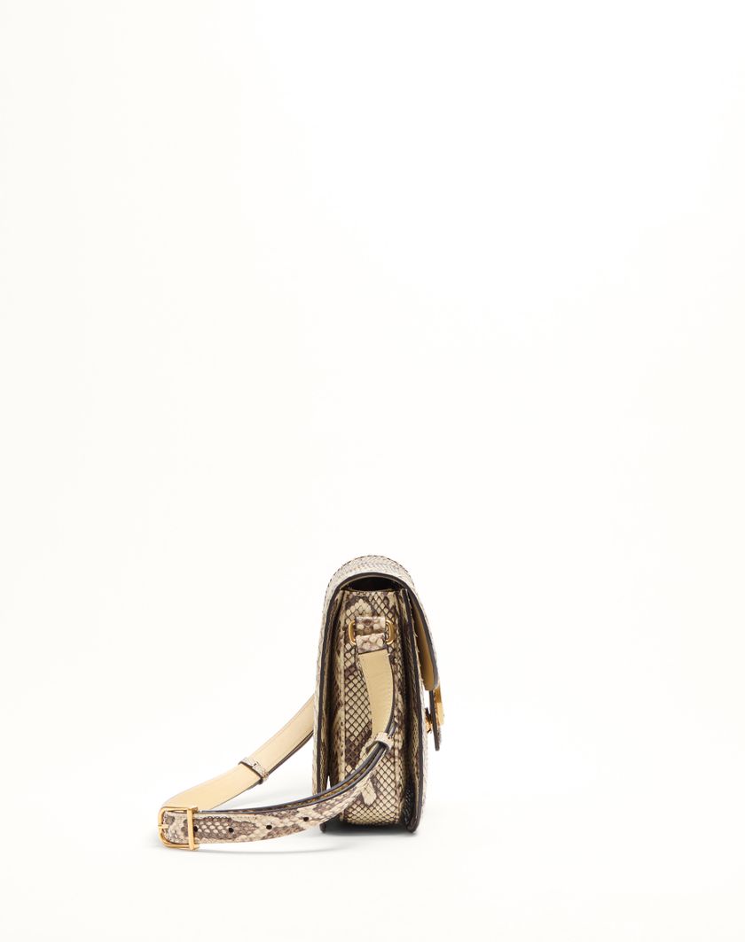 Valentino Handbags Borsa A Spalla Valentino Garavani 9to5 In Pitone per Donna in Avorio | Valentino IT Hotsell