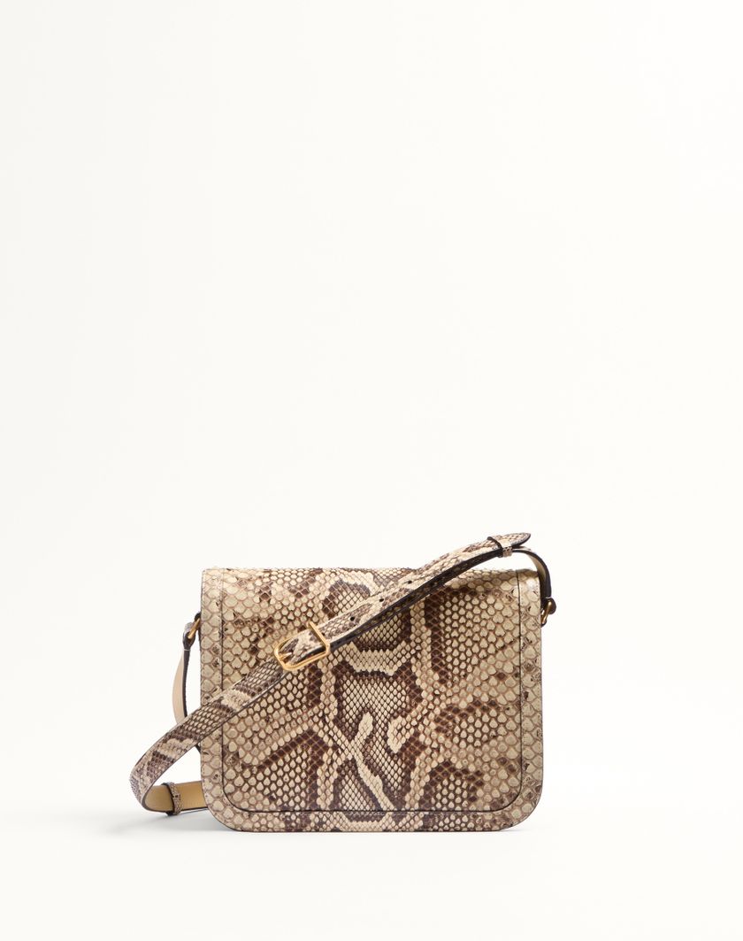 Valentino Handbags Borsa A Spalla Valentino Garavani 9to5 In Pitone per Donna in Avorio | Valentino IT Hotsell