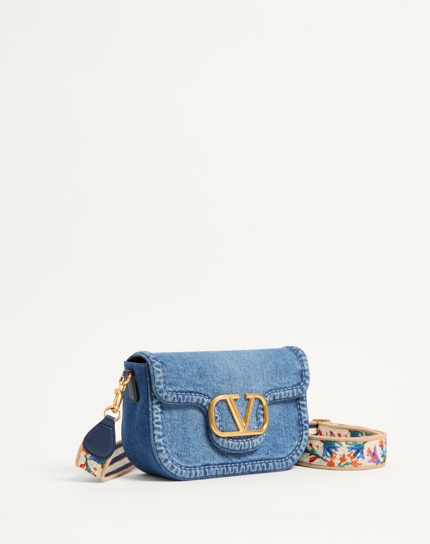 Valentino Handbags Borsa A Spalla Valentino Garavani Alltime In Denim per Donna in Denim/worker/multicolor | Valentino IT Vendite Flash