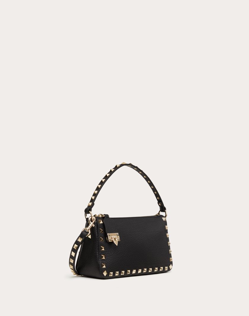 Valentino Handbags Borsa Piccola A Tracolla Rockstud In Vitello Granato per Donna in Light Ivory | Valentino IT 2025