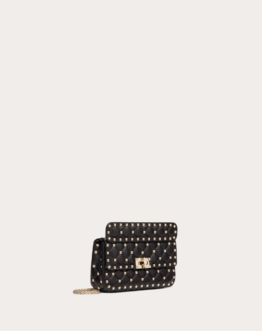 Valentino Handbags Borsa Piccola Rockstud Spike In Nappa per Donna in Nero | Valentino IT Nuovo