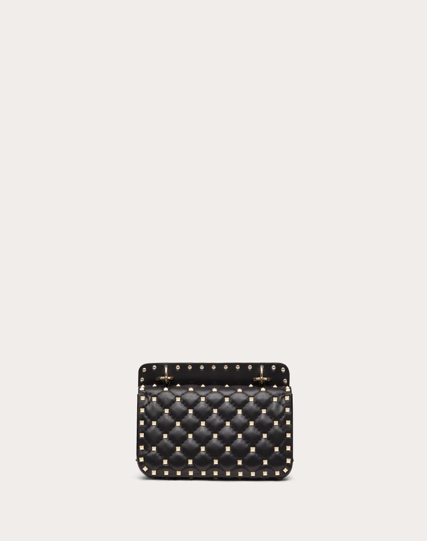 Valentino Handbags Borsa Piccola Rockstud Spike In Nappa per Donna in Light Ivory | Valentino IT Spedizione Gratuita