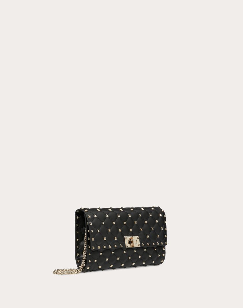 Valentino Handbags Borsa A Tracolla Rockstud Spike In Nappa per Donna in Nero | Valentino IT Qualità Garantita