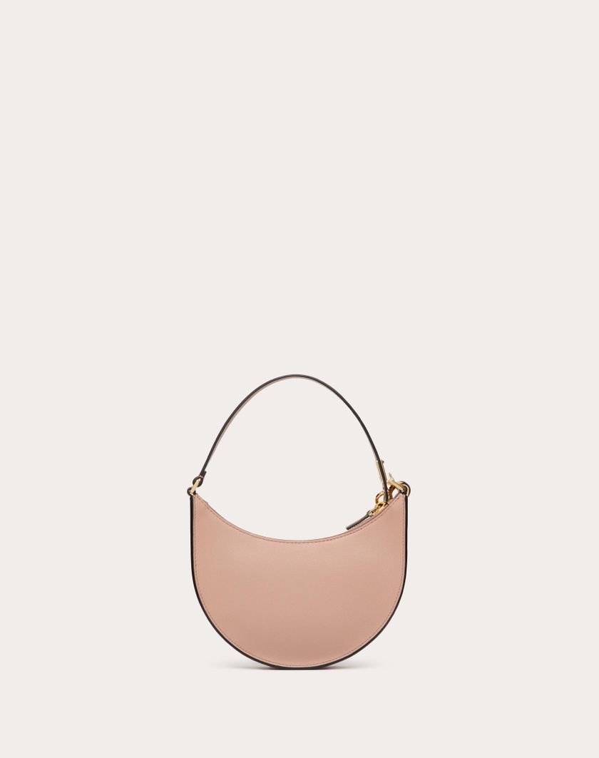 Valentino Handbags Mini Hobo Vlogo Signature In Vitello Con Logo Gioiello per Donna in Rose Cannelle | Valentino IT Negozi Online