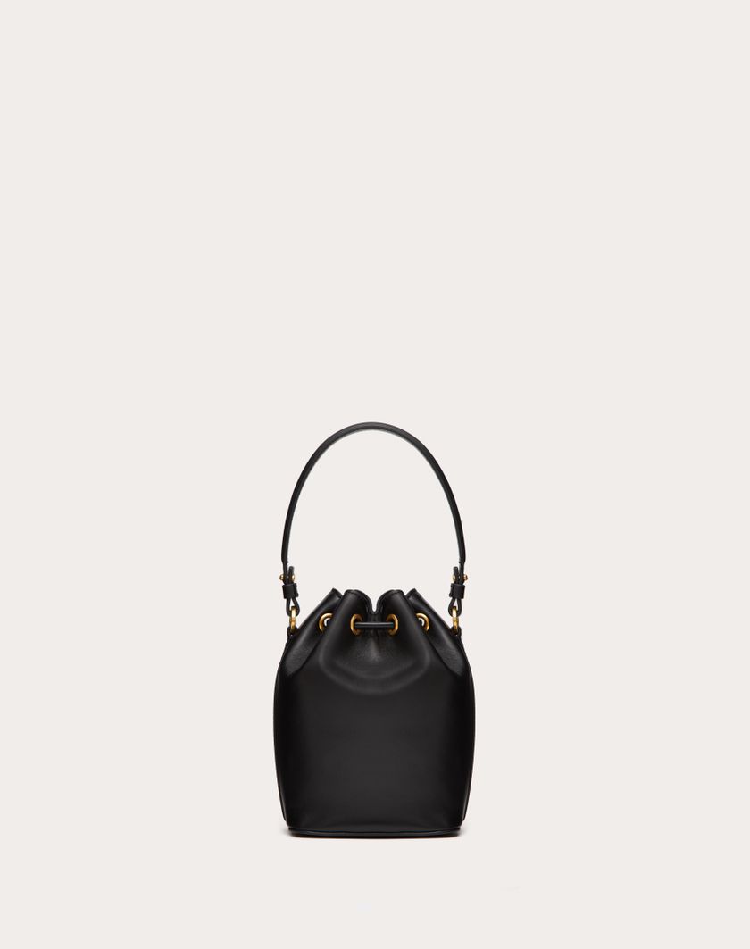 Valentino Handbags Mini Borsa A Secchiello Vlogo Signature In Nappa per Donna in Nero | Valentino IT Shopping Online