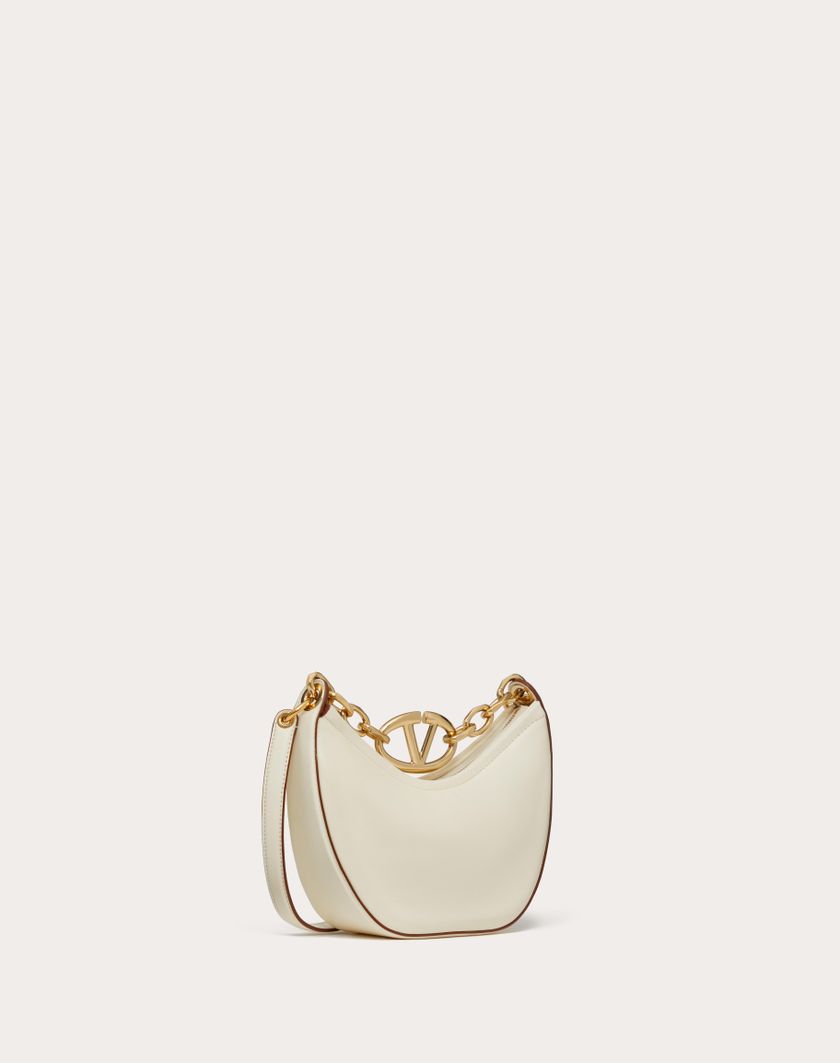 Valentino Handbags Mini Hobo Vlogo Moon Bag In Nappa Con Catena per Donna in Rosso V. | Valentino IT Sconto