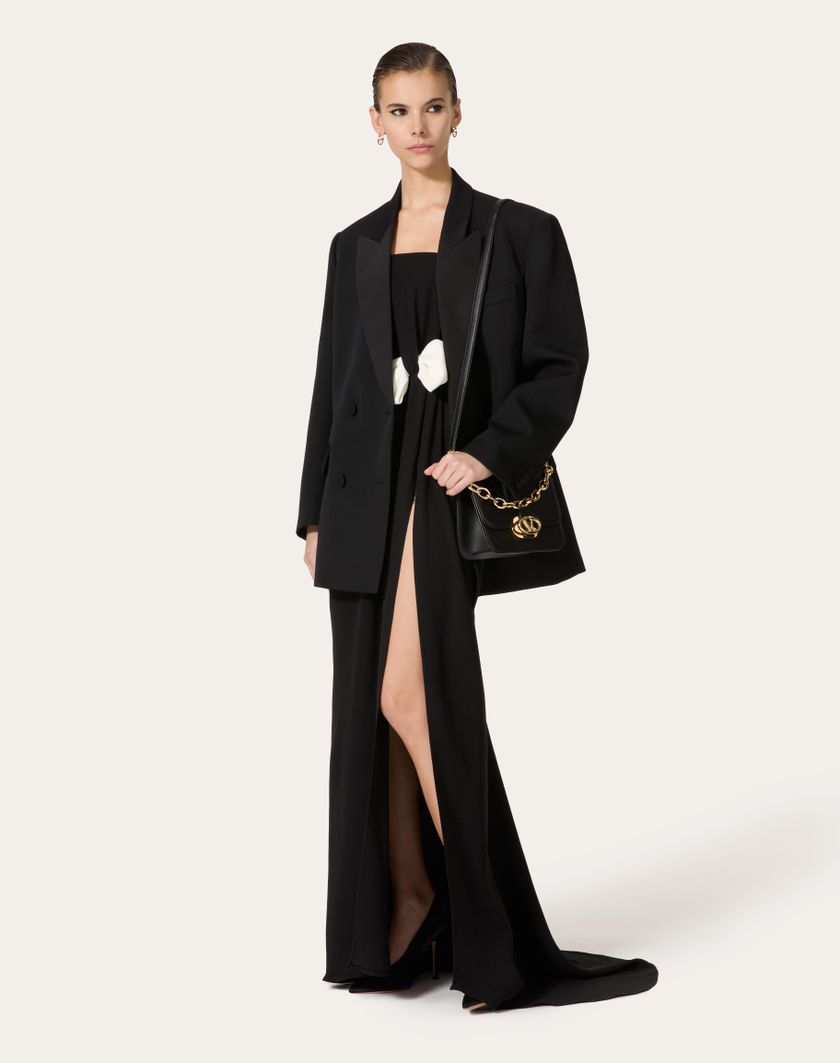 Valentino Handbags Abito Da Sera In Cady Couture per Donna in Nero | Valentino IT Outlet