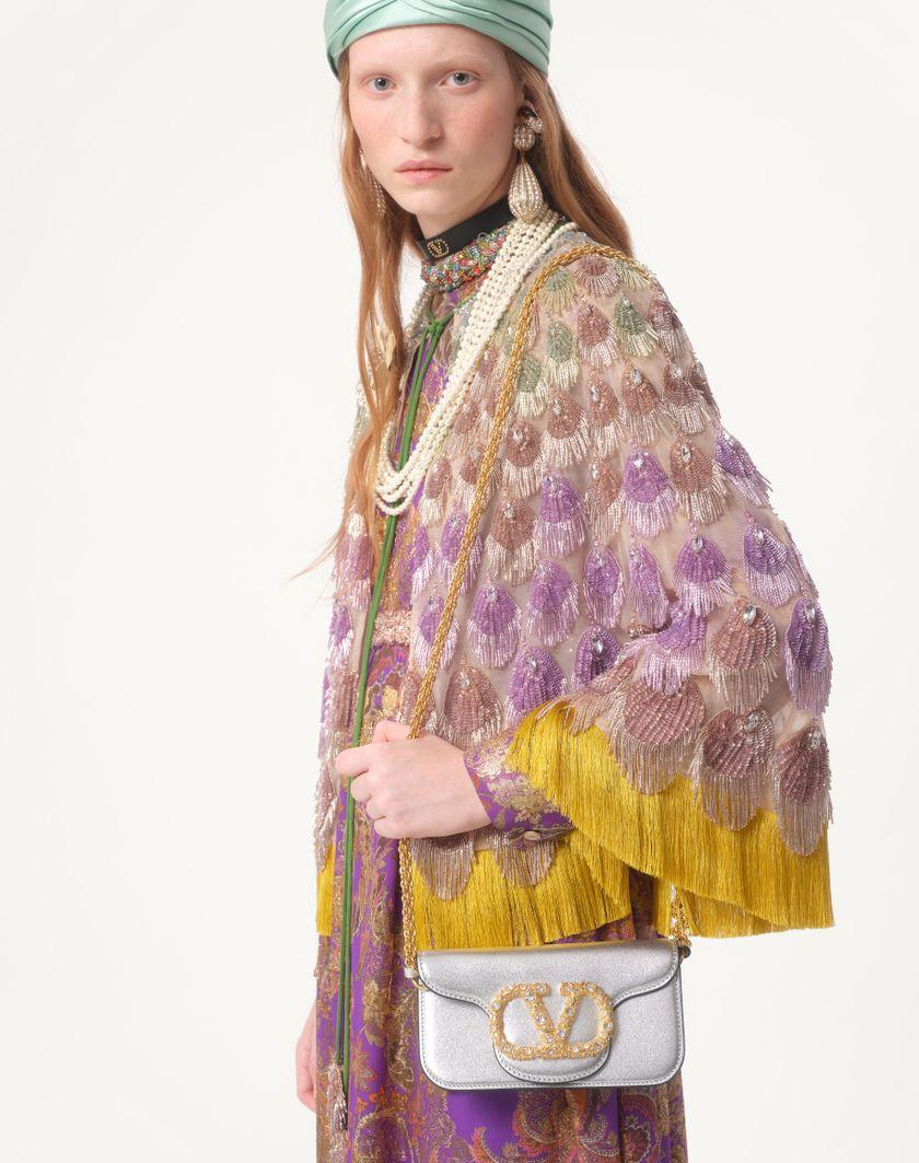Valentino Handbags Cappa In Organza Ricamata per Donna in Poudre/multicolor | Valentino IT I Più Venduti