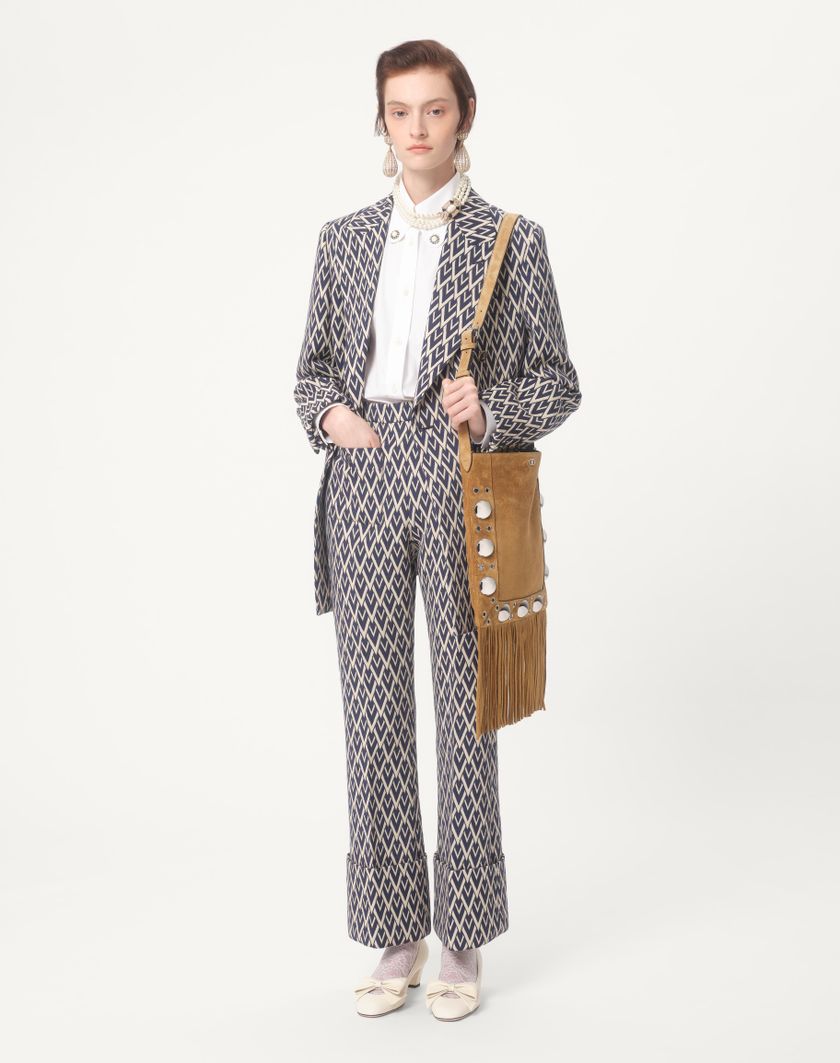 Valentino Handbags Camicia In Cotton Popeline per Donna in Bianco Ottico | Valentino IT Vendita