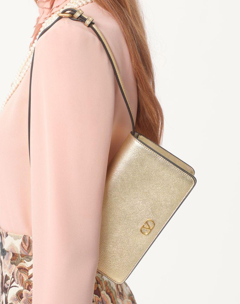 Valentino Handbags Camicia In Georgette per Donna in Rose Mist | Valentino IT Pezzi Unici