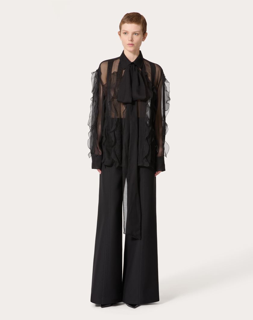 Valentino Handbags Camicia per Donna in Nero | Valentino IT Acquista Ora