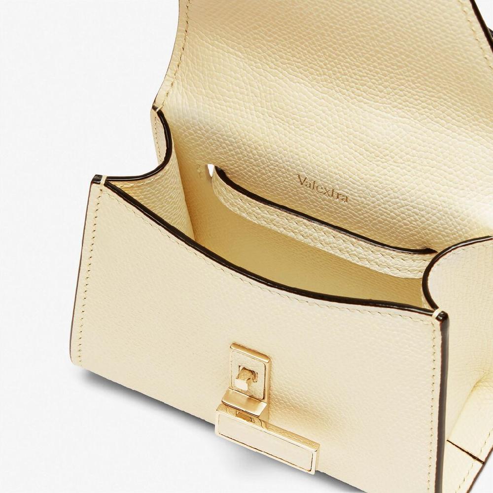 Valextra Borsa da cintura in pelle bianca con tracolla | Valextra Iside Ritorno libero