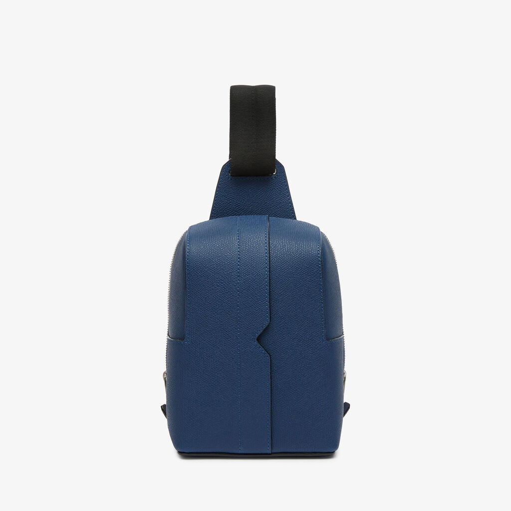 Valextra Zaino monospalla Uomo in Pelle Blu Zaffiro | Valextra V-Line