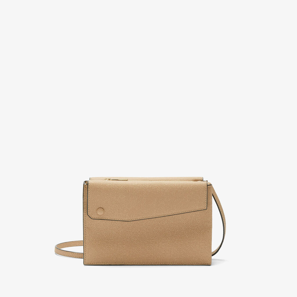 Valextra Borsetta a tracolla piccola in Pelle Beige | Valextra Pocket
