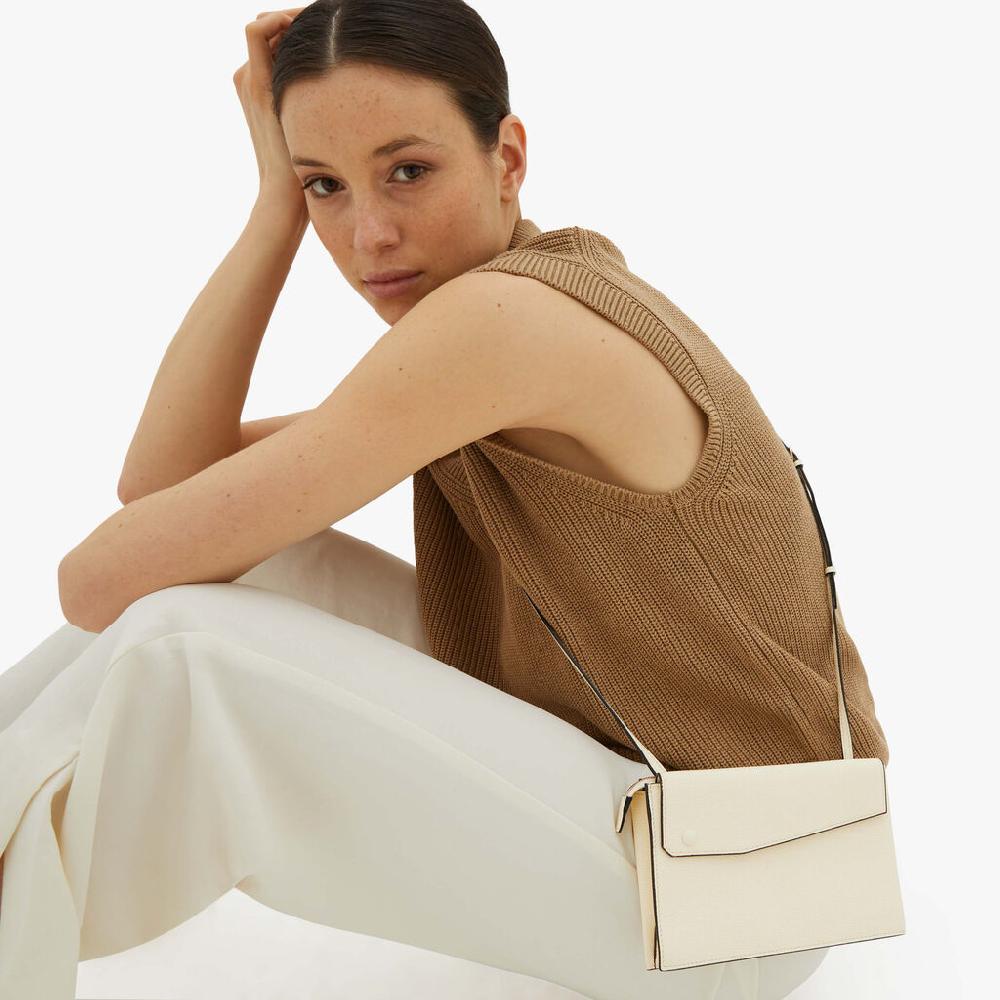 Valextra Borsetta piccola Mini in Pelle Bianca | Valextra Pocket I Più Venduti