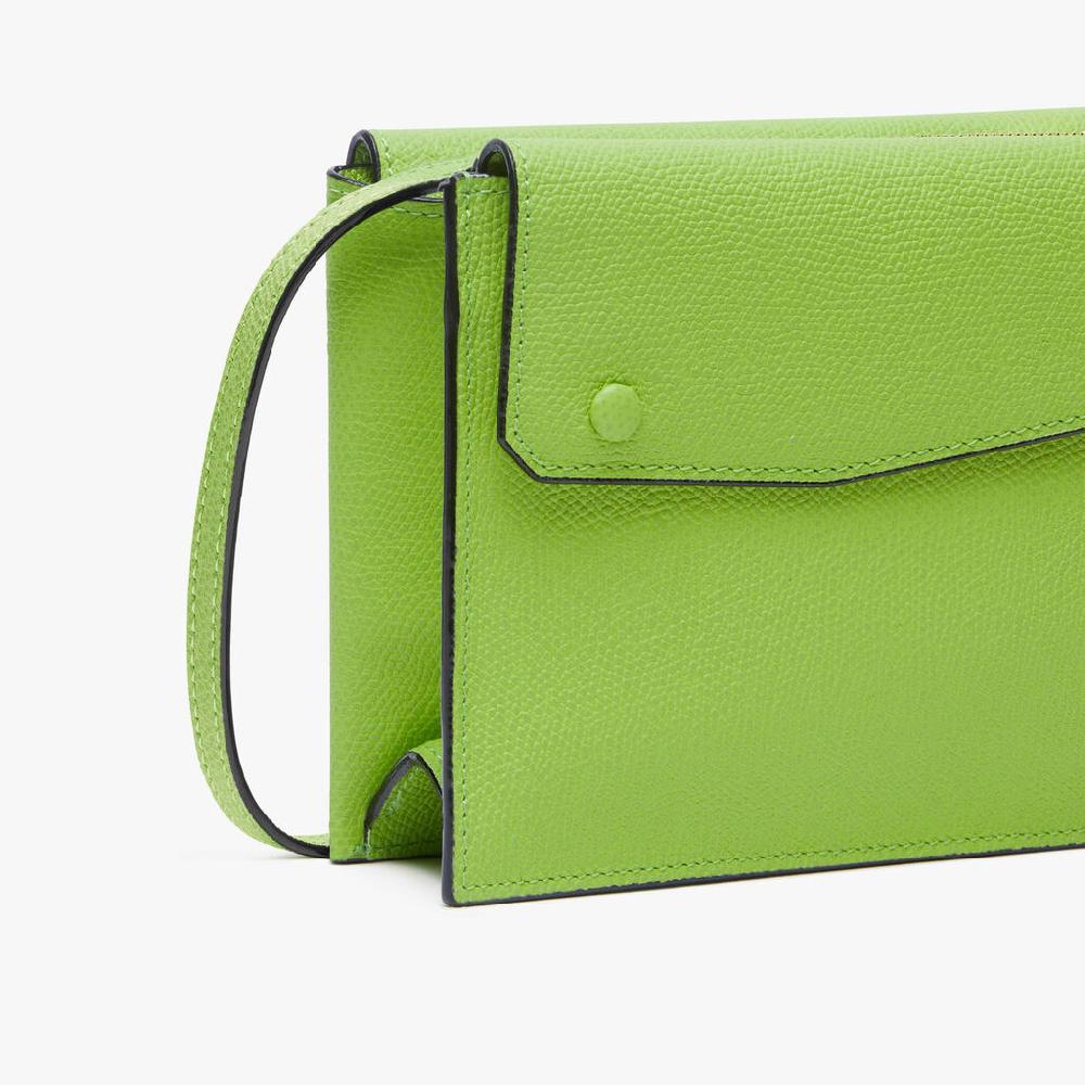 Valextra Borsa a tracolla da Donna in Pelle Verde | Valextra Pocket Negozio
