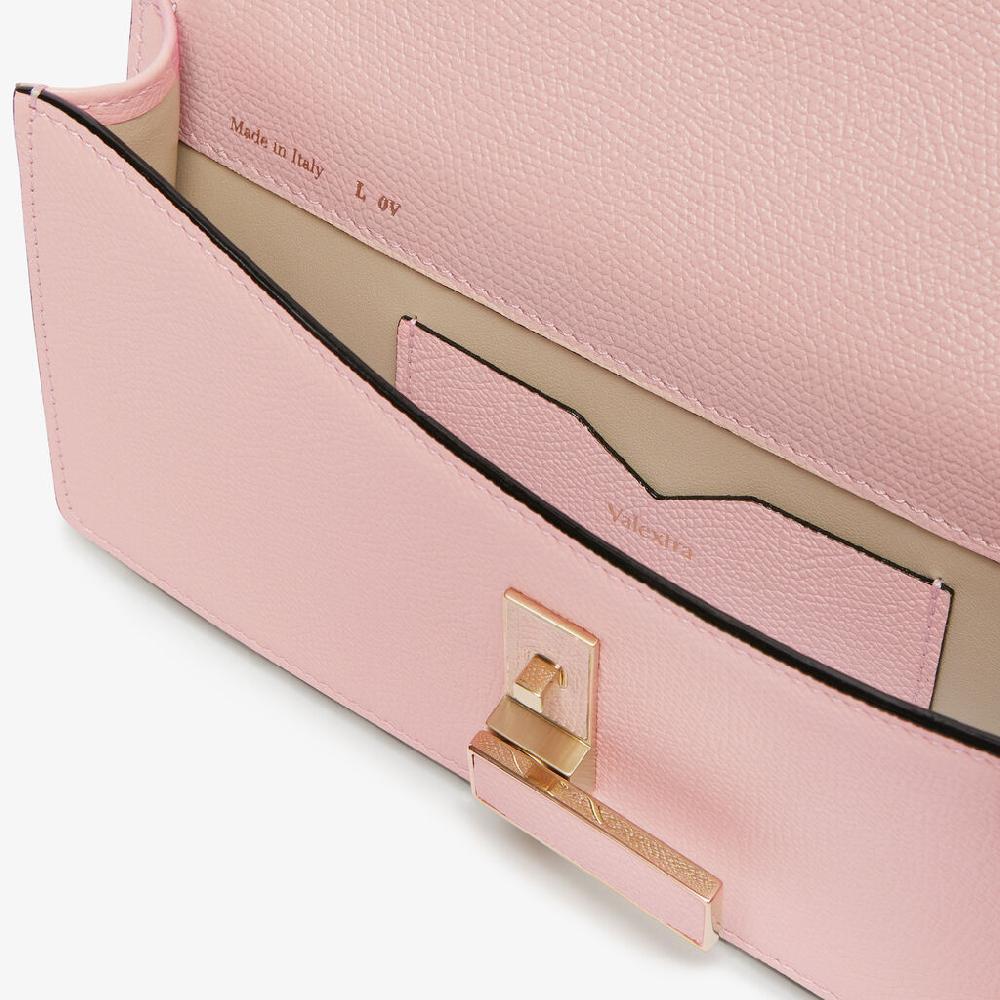 Valextra Borsetta clutch compatta in Pelle Rosa | Valextra Iside Italy