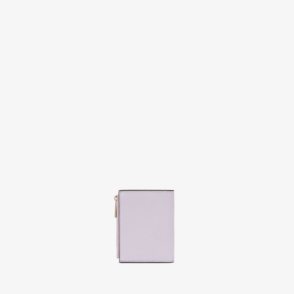 Valextra Portafoglio bifold da Donna di Lusso in Pelle Lilla | Valextra Pezzi Unici