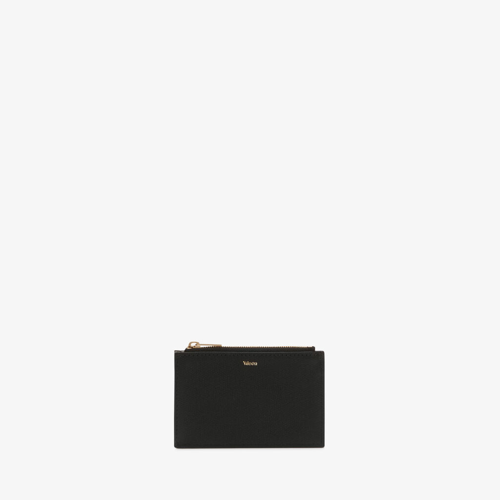 Valextra Porta carte in Pelle Bianca e Nera con cerniera | Valextra Fino Al -60%