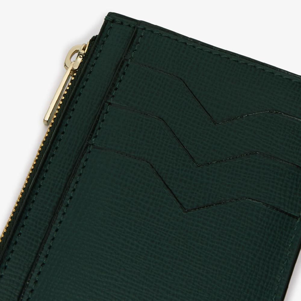 Valextra Portamonete da Donna in Pelle Verde di Lusso | Valextra Affare Del Giorno