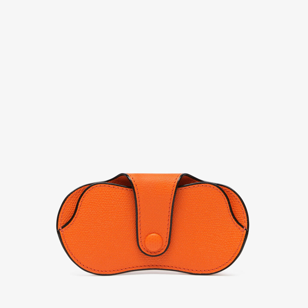 Valextra Custodia occhiali in Pelle Arancione | Valextra piccola pelletteria Convenienza
