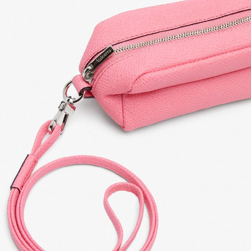 Valextra Micro beauty-case/Micro bag in Pelle Rosa | Valextra Economico