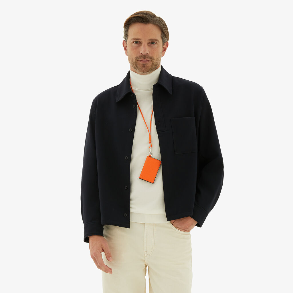 Valextra Porta carte con laccio da Donna in Pelle Arancione | Valextra Saldi