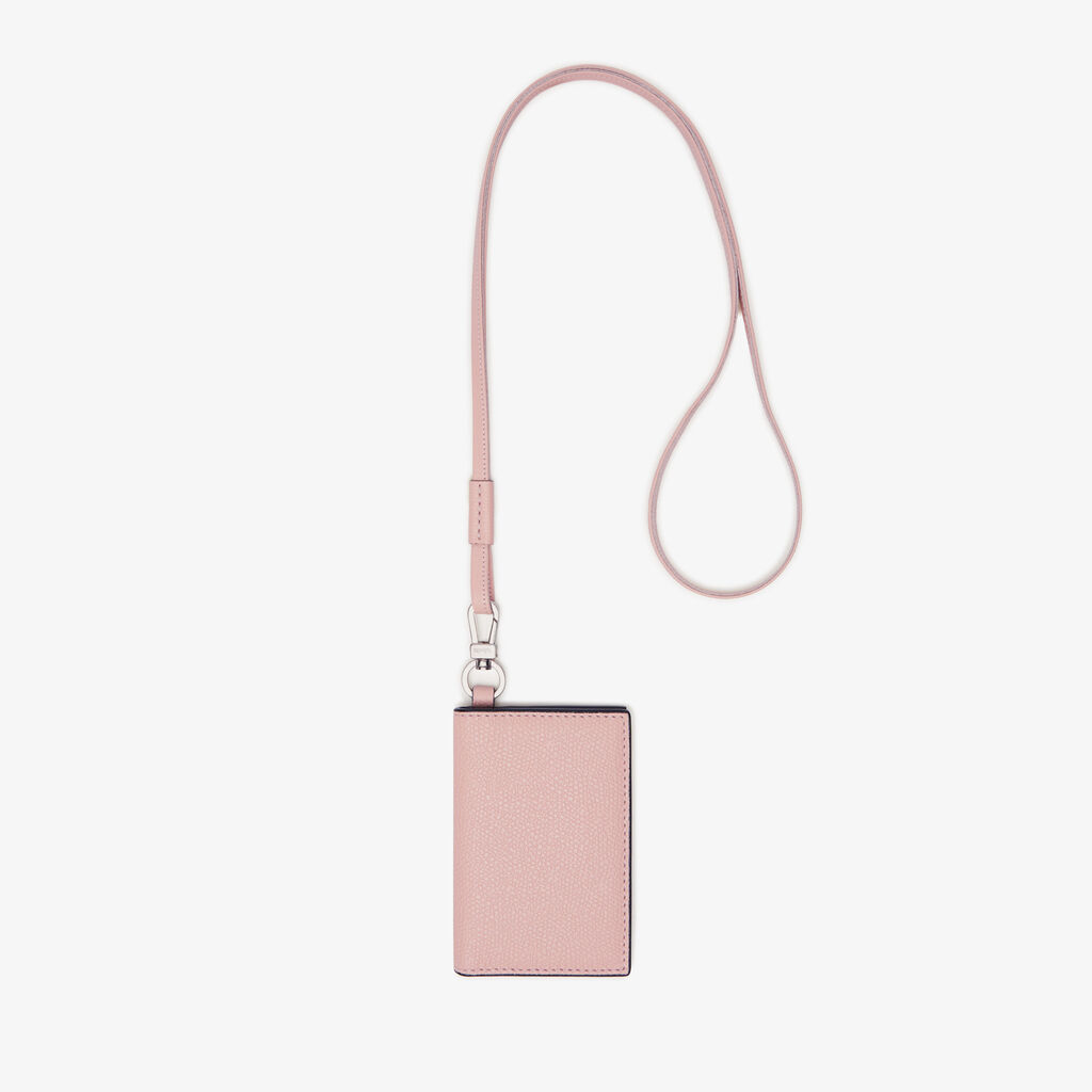 Valextra Porta carte con laccio da Donna in Pelle Rosa | Valextra
