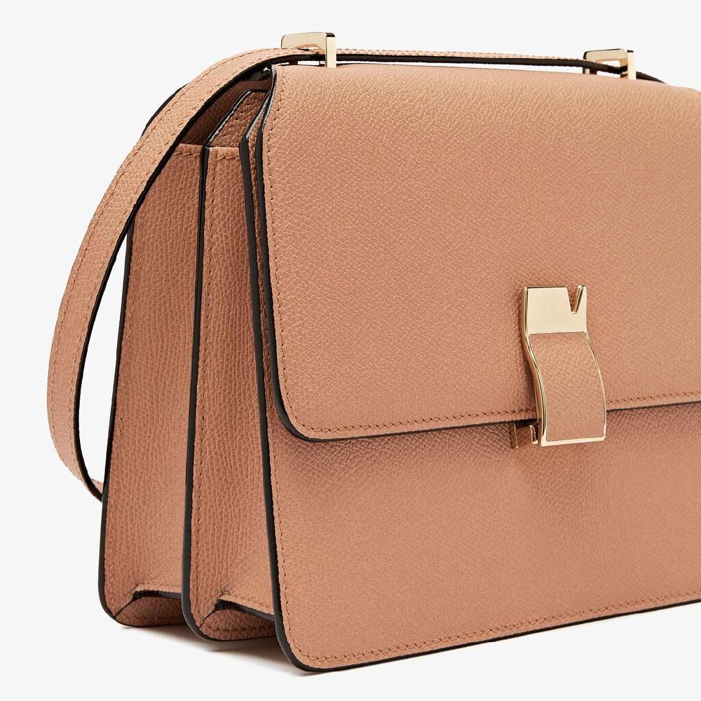 Valextra Borsetta a tracolla da Donna di Lusso in Pelle Marrone | Valextra Vendita Economica