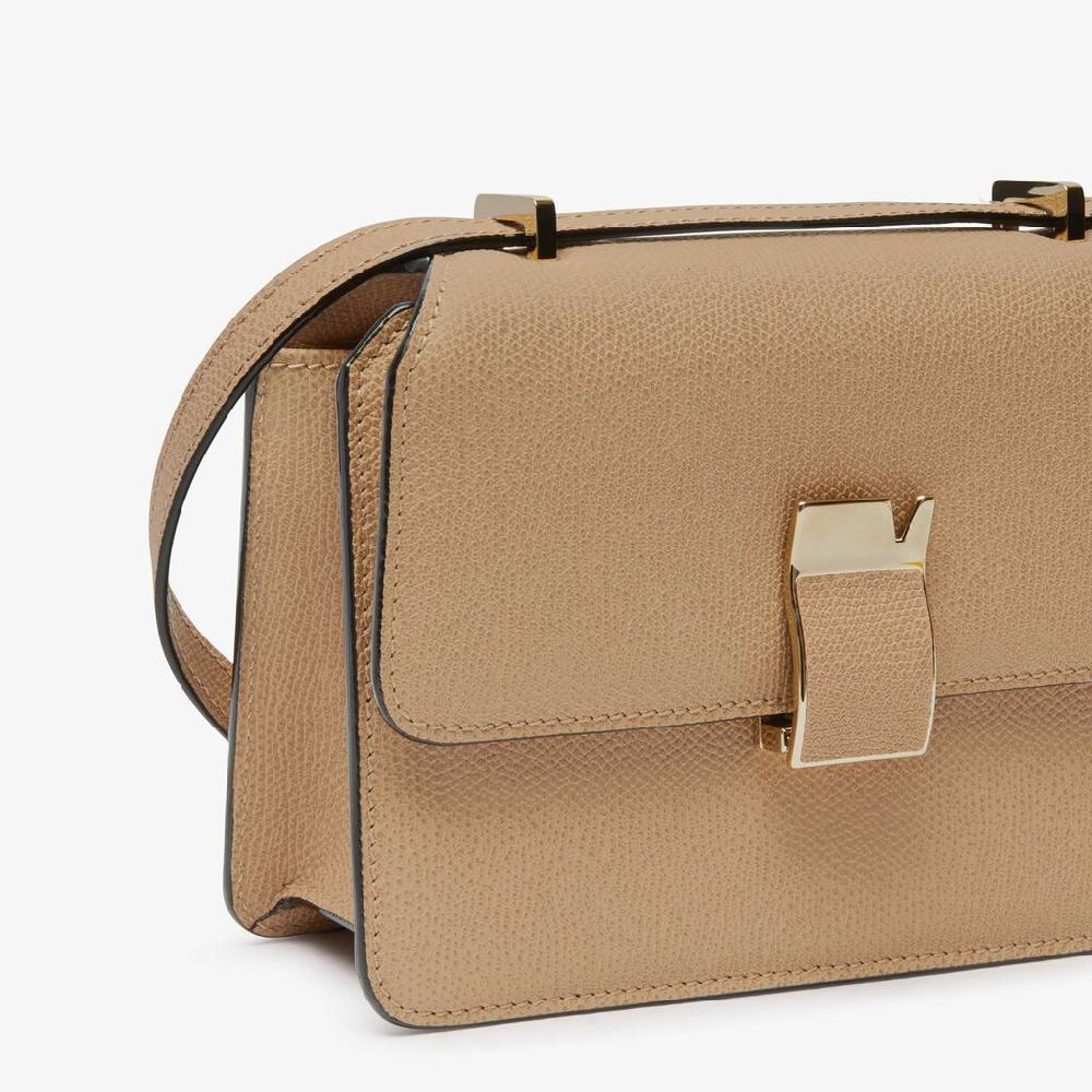 Valextra Borsetta a tracolla Mini da Donna in Pelle Beige | Valextra I Più Venduti