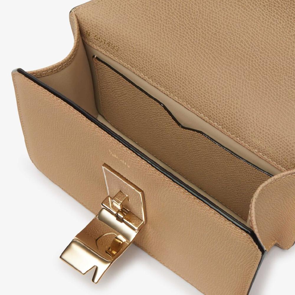 Valextra Borsetta a tracolla Mini da Donna in Pelle Beige | Valextra I Più Venduti