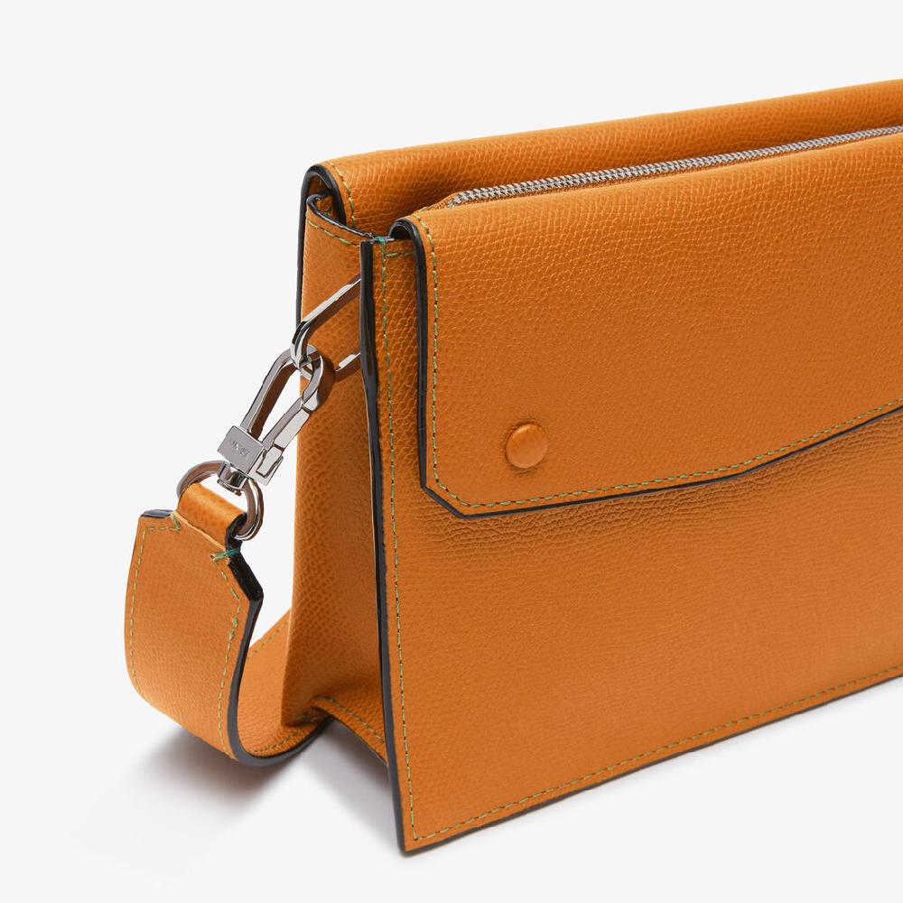 Valextra Borsa marsupio da Uomo in Pelle Marrone | Valextra Pocket Promozione