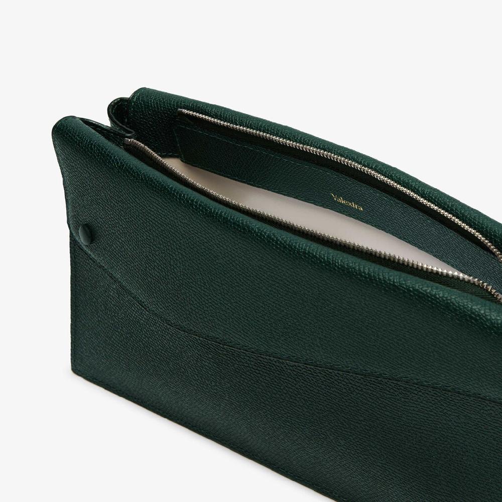 Valextra Borsa tracolla da Uomo di Lusso in Pelle Verde | Valextra Pocket Soddisfazione Garantita