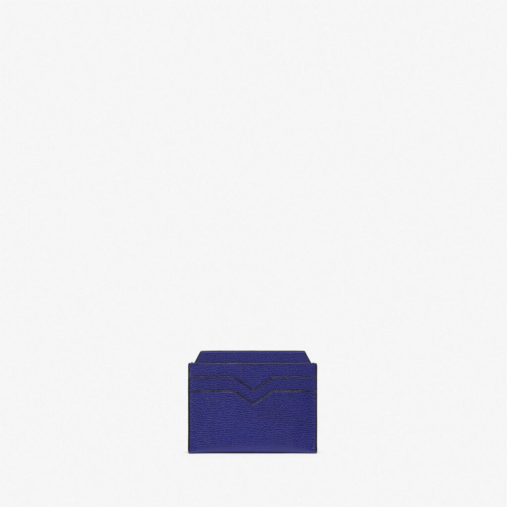 Valextra Portatessere e carte di credito in Pelle Blu | Valextra Presa
