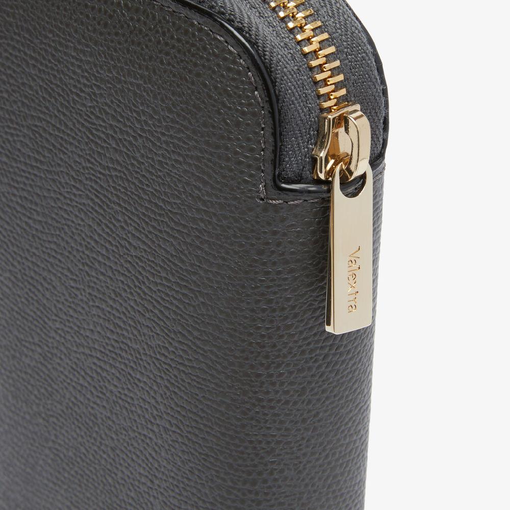 Valextra Portafoglio da Donna di Lusso in Pelle Grigia | Valextra Zip Around Economico