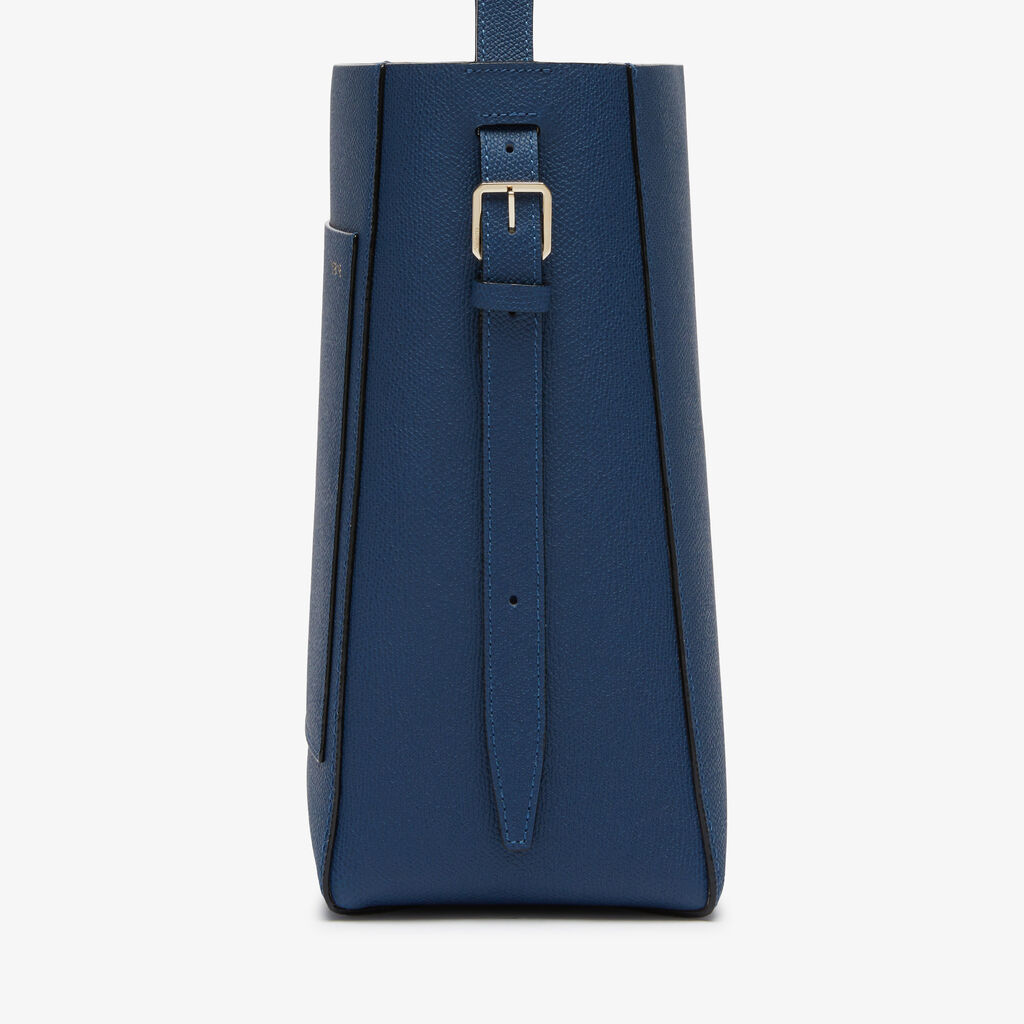 Valextra Borsa a secchiello da Donna in Pelle Blu Zaffiro | Valextra Soft I Più Venduti