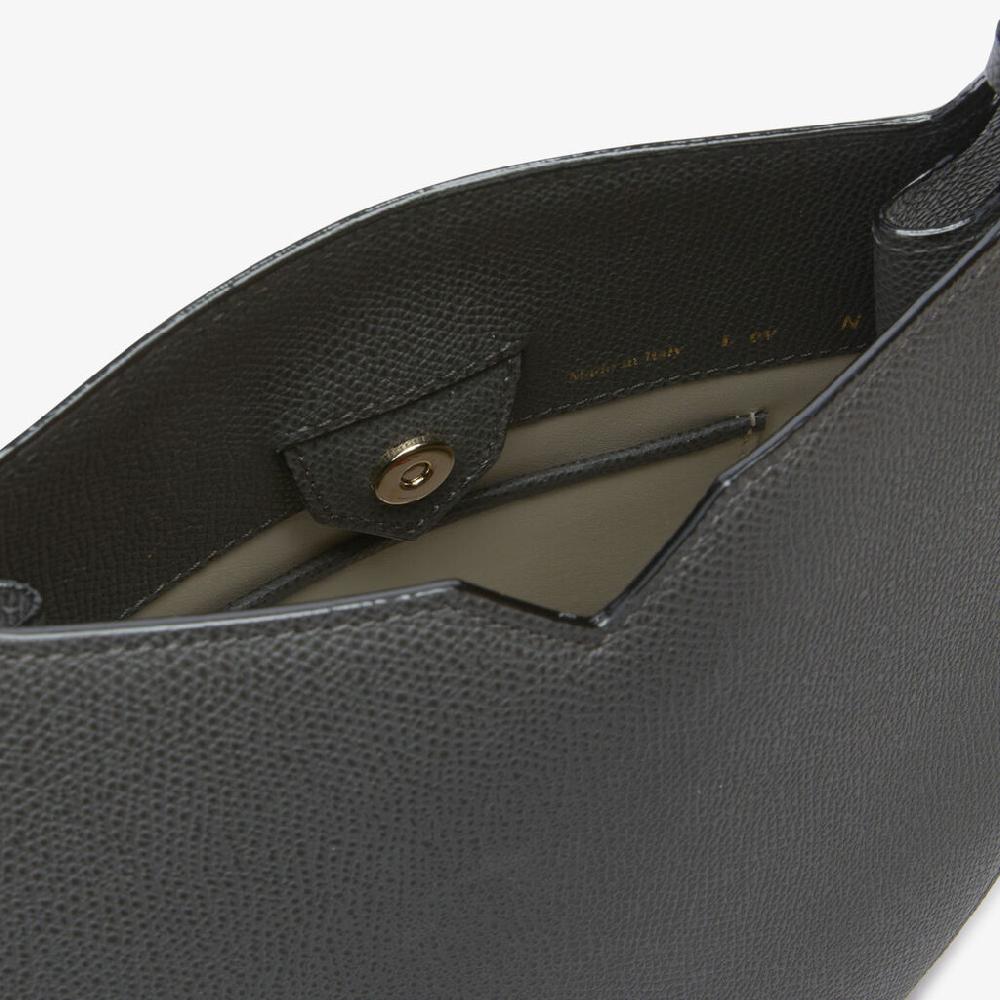 Valextra Borsa weekend Mini da Donna in Pelle Grigia | Valextra Hobo Outlet