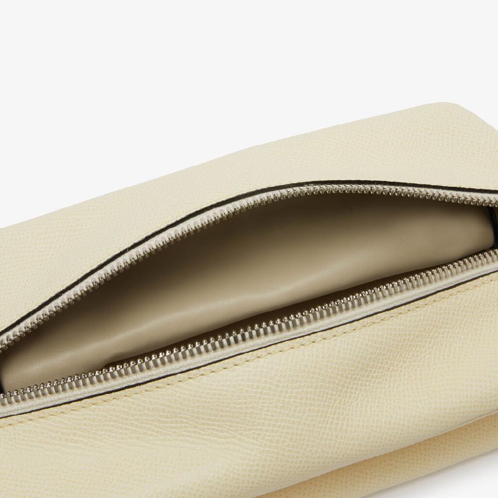 Valextra Borsa Origami Mini da Uomo in Pelle Bianca | Valextra Nuovo
