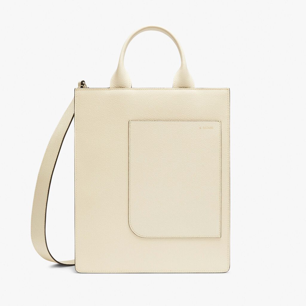 Valextra Tote bag Mini in Pelle Bianca | Valextra Boxy