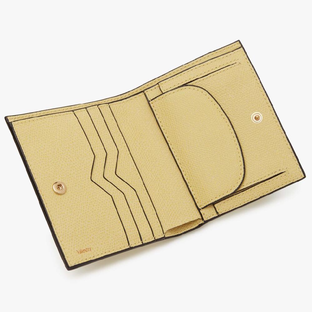 Valextra Portafoglio da Donna di Lusso in Pelle Gialla | Valextra Sconto