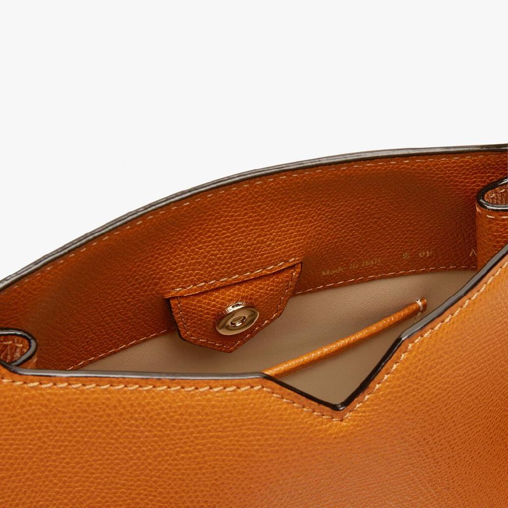 Valextra Borsa a spalla Mini in Pelle Marrone | Valextra Hobo Economico