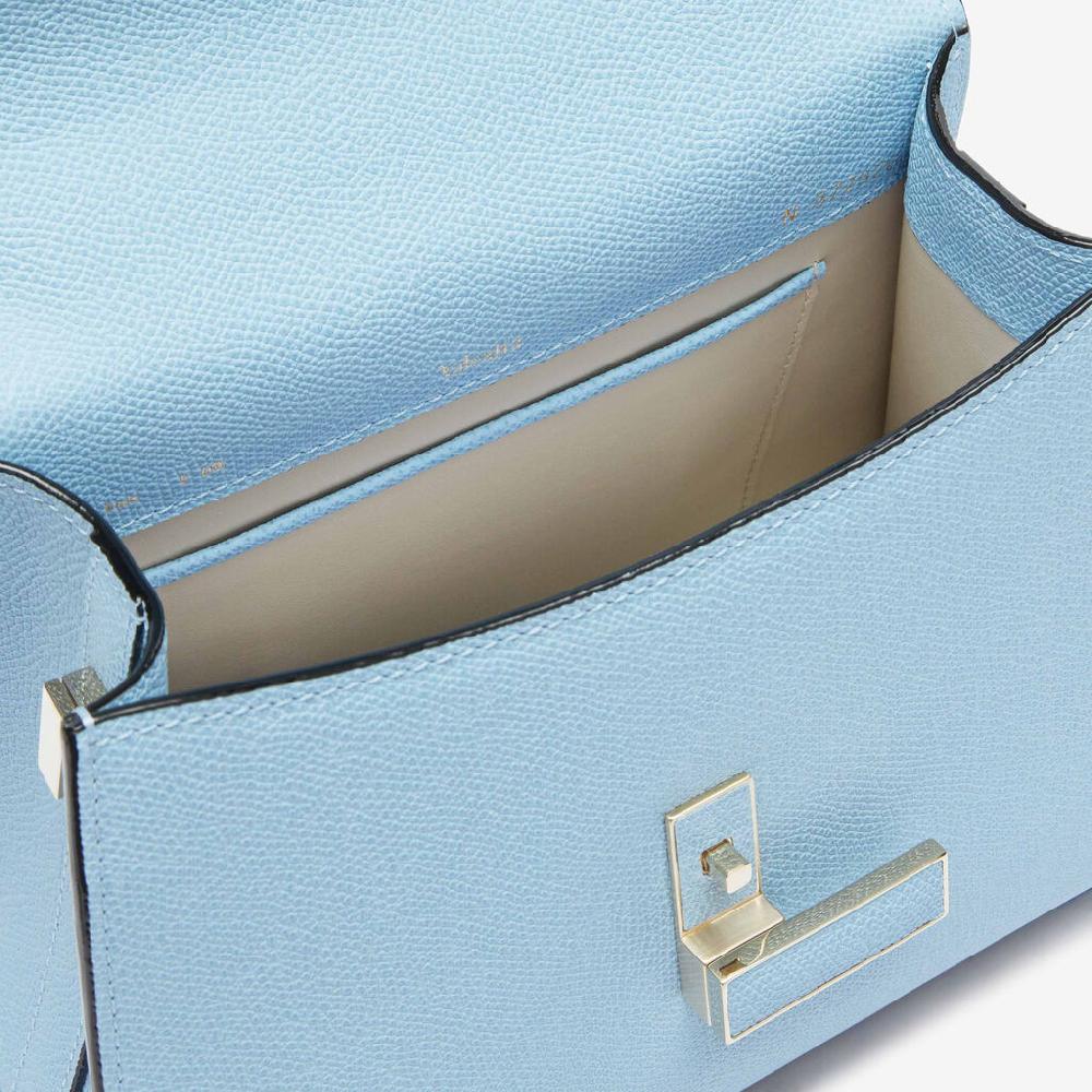 Valextra Borsa a mano da Donna Mini in Pelle Blu | Valextra Iside Online