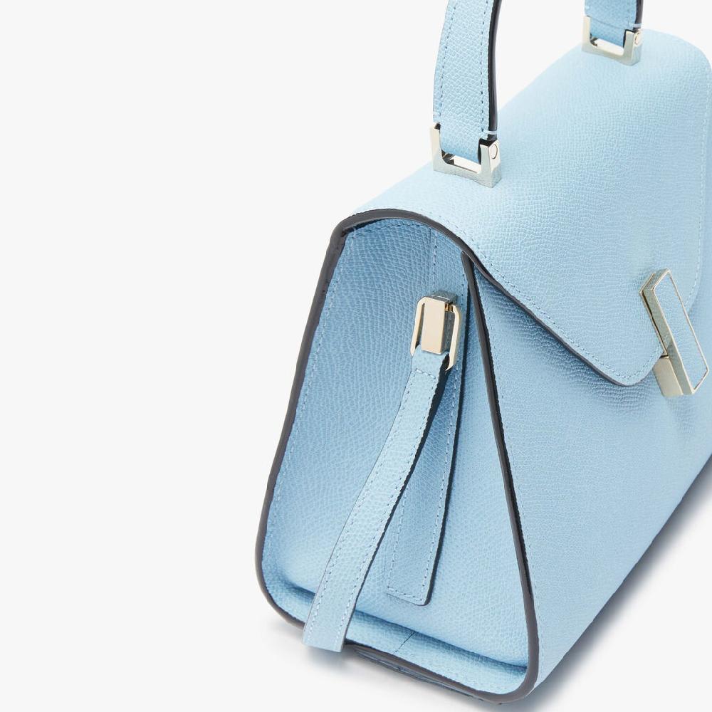 Valextra Borsa a mano da Donna Mini in Pelle Blu | Valextra Iside Online