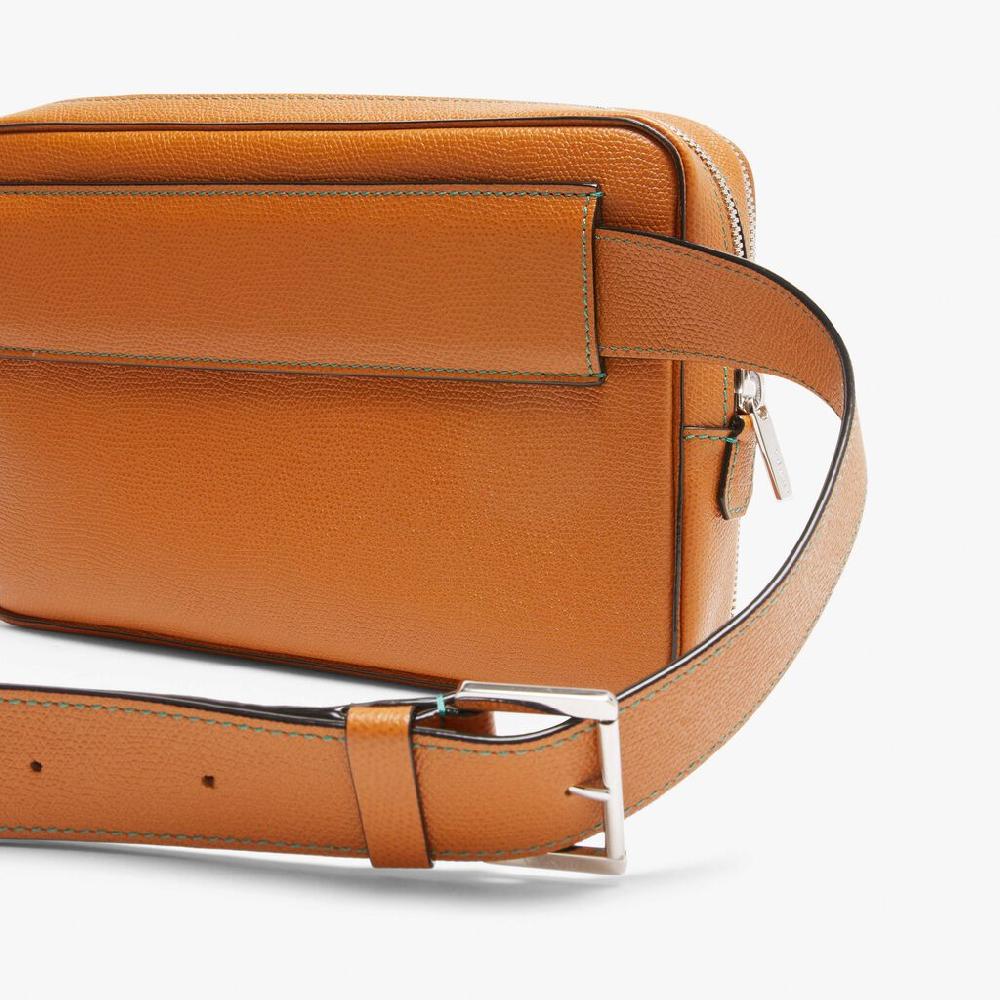 Valextra Marsupio a tracolla in Pelle Marrone | Valextra V-Line Hotsell
