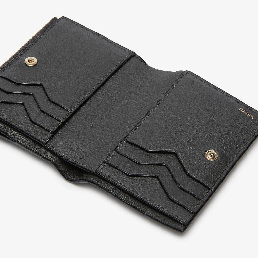 Valextra Portafoglio bifold da Uomo di Lusso in Pelle Grigia | Valextra 2025