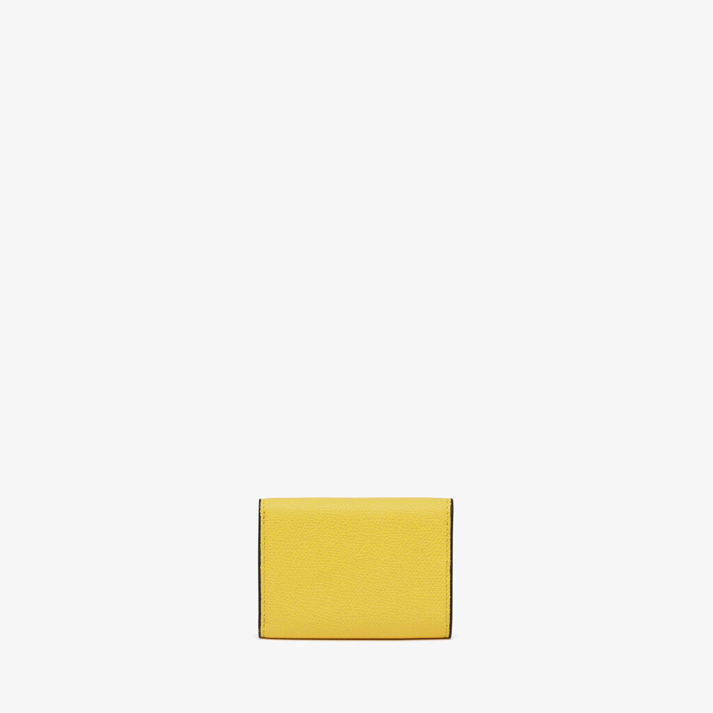 Valextra Portafoglio bifold in Pelle Gialla | Valextra In Linea