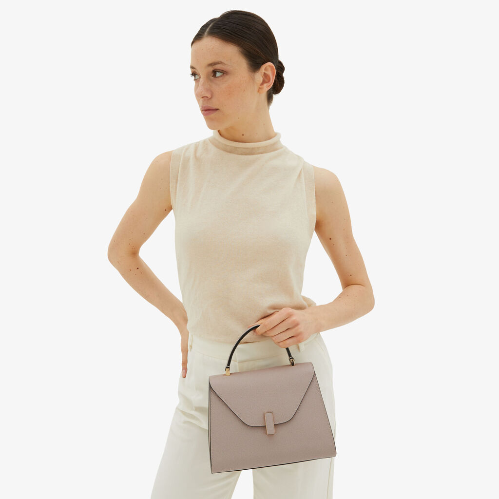 Valextra Borsa a mano da Donna in Pelle Rosa Nude | Valextra Iside Spedizione Gratuita